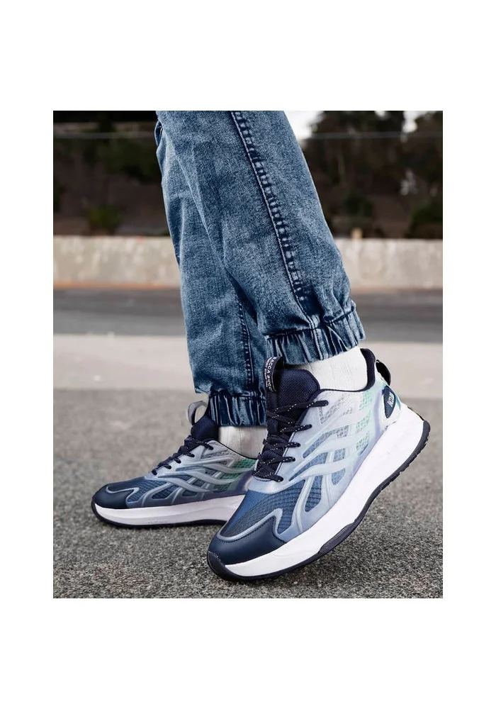 Bacca Bucci Blue HELIX Low-Top Casual Athleisure Shoes for Men | Best Price UAE